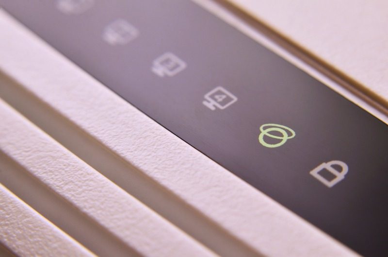 WiFiルーターの電源が入っている状態