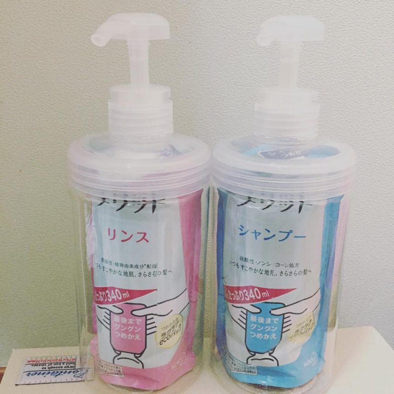 詰め替え用をそのまま使える100均のシャンプーボトル