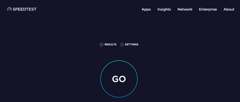 YouTubeを観るための通信速度を測るBeta Speed Testの測定画面